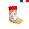 Kit chaussette de noel motif oiseau rouge - Création Lili Bambou Design