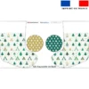 Kit chaussette de noel motif sapin vert + Fausse fourrure - Création Lili Bambou Design