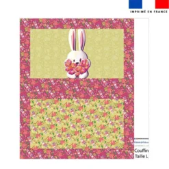 Kit couffin pour animaux motif lapin printanier - Création Stillistic