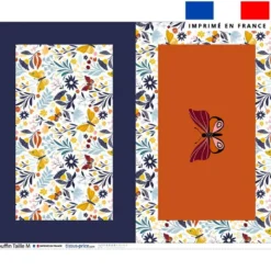 Kit couffin pour animaux motif papillon