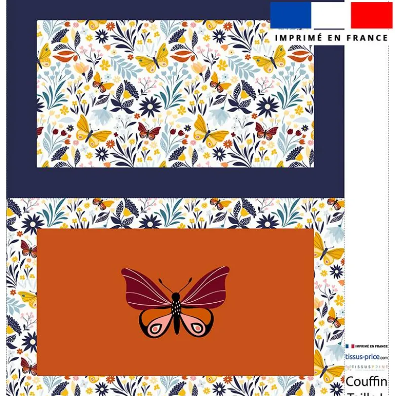 Kit couffin pour animaux motif papillon