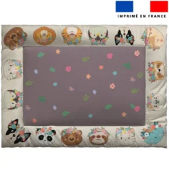 Kit couffin pour animaux motif animaux couronne