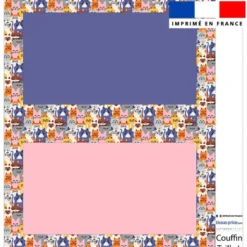 Kit couffin pour animaux motif chats colorés