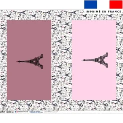 Kit couffin pour animaux motif paris rose et gold