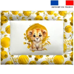 Kit couffin pour animaux motif lionceau aquarelle