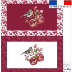Kit couffin pour animaux motif pinson et grenade