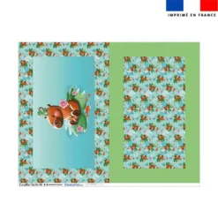 Kit couffin pour animaux motif capybara - Création Stillistic