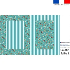Kit couffin pour animaux motif hippo en vacances - Création Stillistic