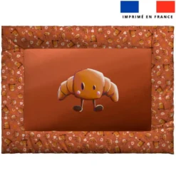 Kit couffin pour animaux motif amis ptit déj Croissant - Création Stillistic
