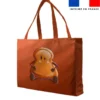 Kit couture sac cabas motif amis ptit déj Tartine - Création Stillistic