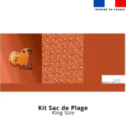 Kit couture sac cabas motif amis ptit déj Tartine - Création Stillistic