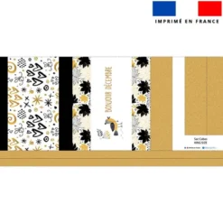 Kit couture sac cabas motif ambiance d'hiver