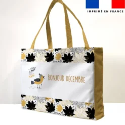 Kit couture sac cabas motif ambiance d'hiver