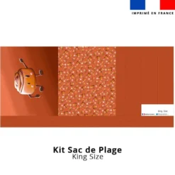 Kit couture sac cabas motif amis ptit déj Roulé à la cannelle - Création Stillistic