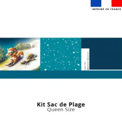Kit couture sac cabas motif animaux ski - Création Stillistic