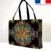 Kit couture sac cabas motif arabesques colorées - Création Lita Blanc