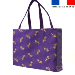 Kit couture sac cabas motif bébé girafe - Création Stillistic