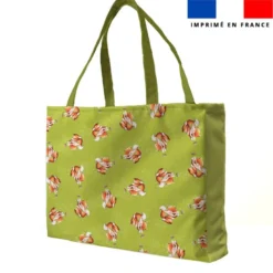Kit couture sac cabas motif bébé renard - Création Stillistic