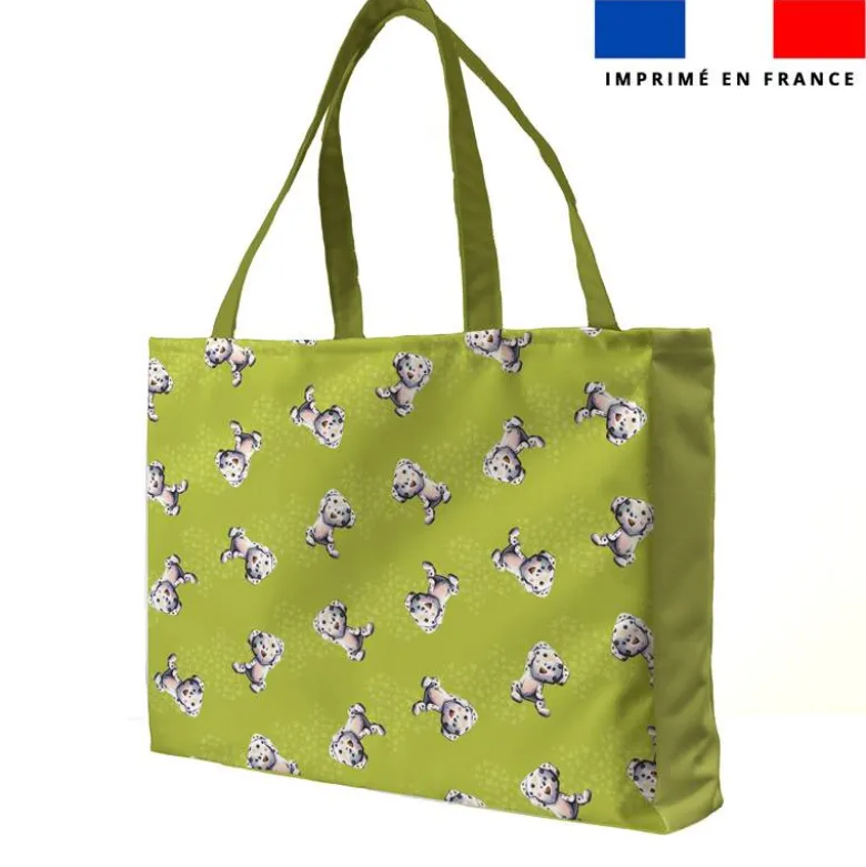 Kit couture sac cabas motif bébé dalmatien - Création Stillistic