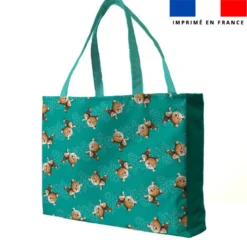 Kit couture sac cabas motif bébé guépard - Création Stillistic