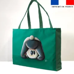 Kit couture sac cabas motif bébé panda - Création Stillistic