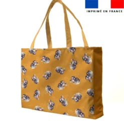 Kit couture sac cabas motif bébé hippo - Création Stillistic