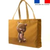 Kit couture sac cabas motif bébé ours - Création Stillistic