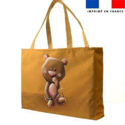 Kit couture sac cabas motif bébé ours - Création Stillistic