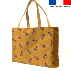 Kit couture sac cabas motif bébé ours - Création Stillistic