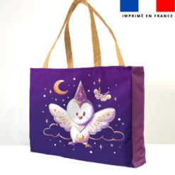 Kit couture sac cabas motif chouette magicienne - Création Stillistic