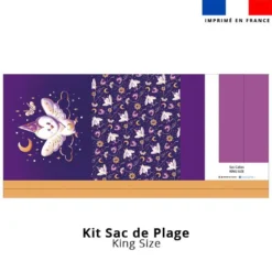 Kit couture sac cabas motif chouette magicienne - Création Stillistic