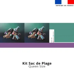 Kit couture sac cabas motif chat bonbons - Création Stillistic