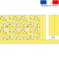 Kit couture sac cabas motif citron