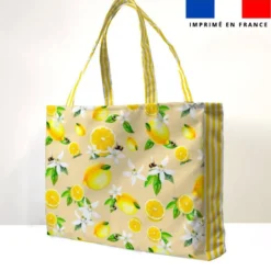 Kit couture sac cabas motif citron