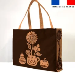 Kit couture sac cabas motif éclat d'automne