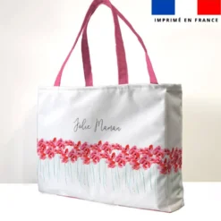 Kit couture sac cabas motif coquelicot jolie maman