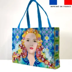 Kit couture sac cabas motif diva reine - Création Lita Blanc