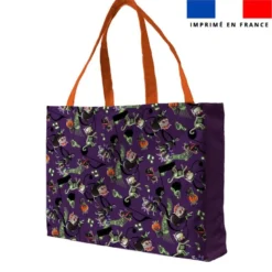 Kit couture sac cabas motif Dia de los muertos - Création Stillistic