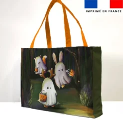 Kit couture sac cabas motif fantômes dans les bois - Création Stillistic
