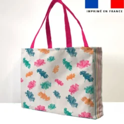 Kit couture sac cabas motif fleur multicolore