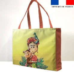 Kit couture sac cabas motif frida - Création Stillistic