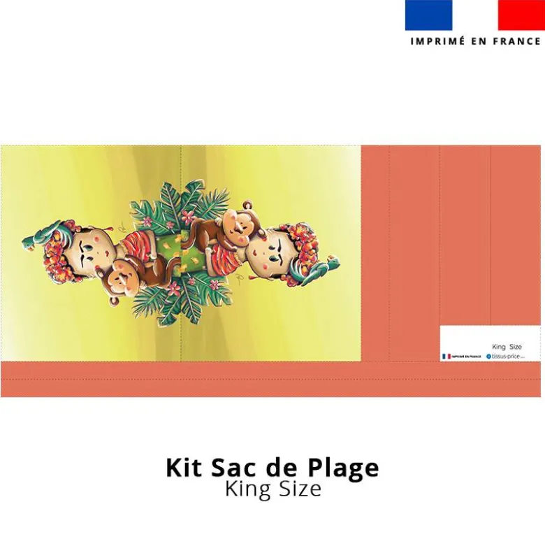 Kit couture sac cabas motif frida - Création Stillistic