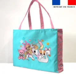 Kit couture sac cabas motif fête foraine - Création Jolifox