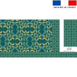 Kit couture sac cabas motif grandes fleurs jaunes - Création Lita Blanc