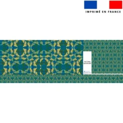 Kit couture sac cabas motif grandes fleurs jaunes - Création Lita Blanc