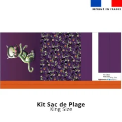 Kit couture sac cabas motif Halloween Squelette - Création Stillistic