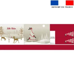 Kit couture sac cabas motif hello winter