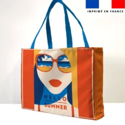 Kit couture sac cabas motif hello summer