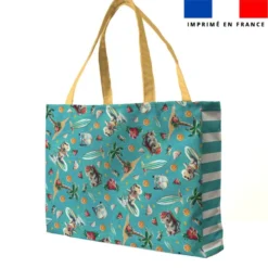 Kit couture sac cabas motif hippo van - Création Stillistic