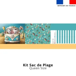 Kit couture sac cabas motif hippo van - Création Stillistic